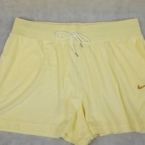 NEW Nike Sportswear Terry Shorts  Yellow with Drawstring Women's‎ Plus Size 2X